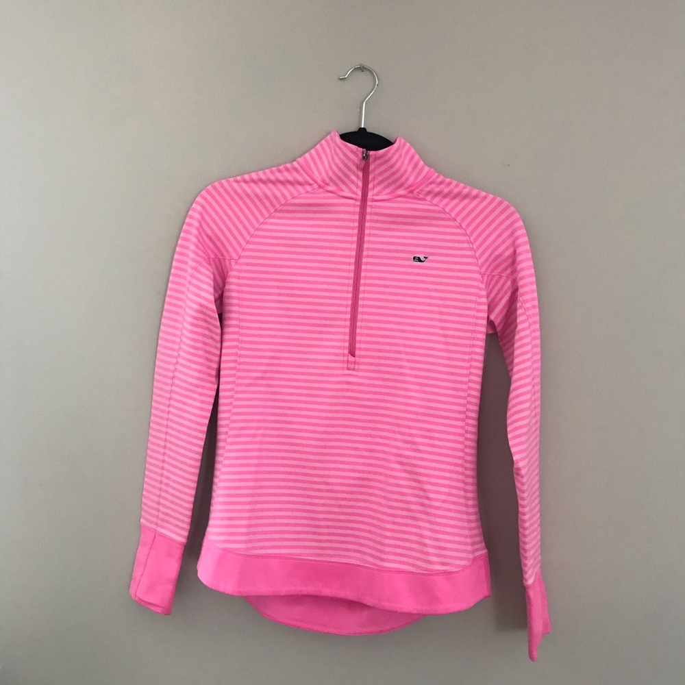 Vineyard Vines Performance 3/4 Zip Pink Size XS